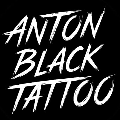 Anton Black Tattoo Logo